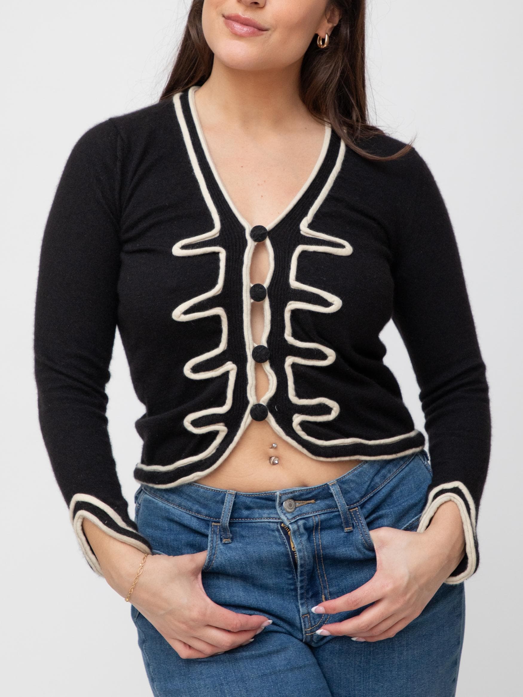90's lightweight cashmere cardigan - Image 1